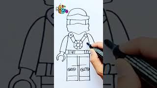 How to draw Cole Ninjago #drawing #drawinganimals #drawingforkids #howtodraw