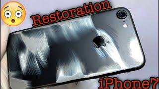 Restoration Destroyed iPhone 7  Destroyed iPhone Broken Phone Restore