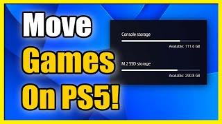 How to Move Games on PS5 to External Drive or M.2 SSD Fast Tutorial