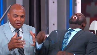 Shaq loses it after Chuck roasts the Pelicans for going down 3-0 vs OKC 
