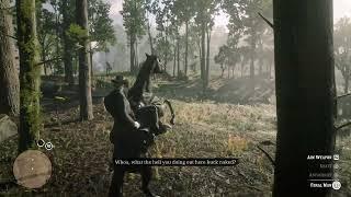 Arthur’s Reaction To Seeing The “WOLF-MAN” Is Priceless - Red Dead Redemption 2