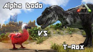 ARK Survival Evolved - Alpha Dodo vs T-REX - Dino Battle