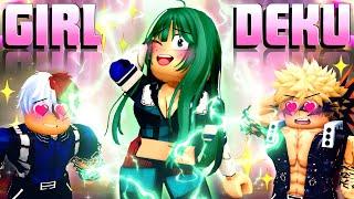 Voice Trolling as GIRL DEKU in Roblox Voice Chat
