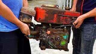 Restoration old D6 diesel engine  Restore and repair old D6 diesel engine