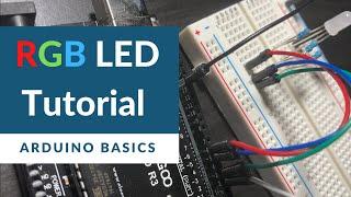 Control an RGB LED with a Button  Beginner Arduino Project