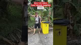 BULE VS LOKAL SAAT BUANG SAMPAH #shorts #lucu #theleh #viral #dagelan #trending #trend