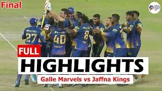 Full Highlights  Jaffna Kings Vs Galle Marvels Lanka Premier League T20 2024  JFS VS GAM