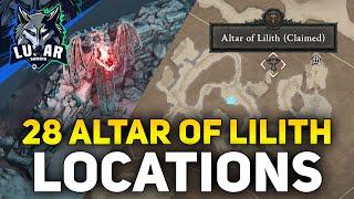 All 28 Altars of Lilith Locations Fractured Peaks Diablo 4