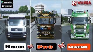  Noob vs Pro vs Legend  types of drivers in Truckers of Europe 3   @WandaSoftware 