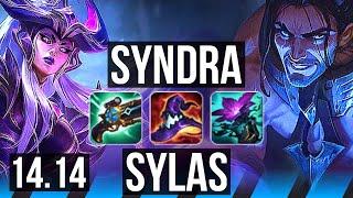 SYNDRA vs SYLAS MID  10 solo kills 71% winrate  EUNE Master  14.14