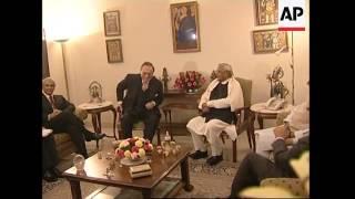 Pakistan FM meets former Indian Prime Minister