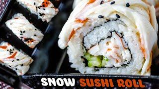 Snow Sushi Roll aka Imitation Crab Salad Roll Homemade Recipe