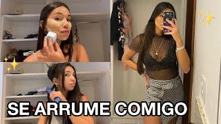 SE ARRUME COMIGO PRA SAIR A NOITE  cabelo + make + look  Eduarda mariano