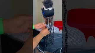 PASSIONTWIST HAIR APPLICATION  #blackgirlmagic #youtubeshorts #passiontwist #curlyhair #boxbraids