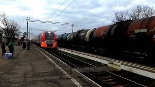 Поезда по станции Абинская СКЖД 18 марта 2017