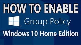 Solved How to enable Group Policy in Windows 10 Home Edition  GPO in Windows 10 Home Edition