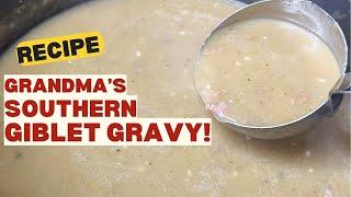 Grandmas Southern Giblet Gravy - Perfect w Cornbread Dressing - I Heart Recipes