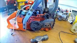 DIY How To Remove Chainsaw Clutch without Specialty Tools - Saw Repair - Poulan Husqvarna Stihl Echo