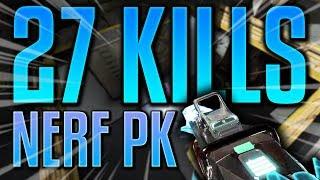 27 KILLS... NERF PK  NRG ACEU