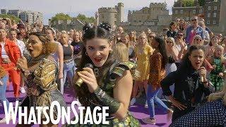 SIX the Musical perform flashmob at the Tower of London