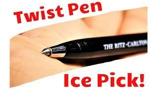 DIY Retractable Ice Pick from a Twist Pen - Diresta Inspired