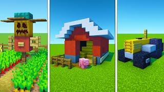 Minecraft Tutorial How To Make A Farm 10+ Farm Build Hacks