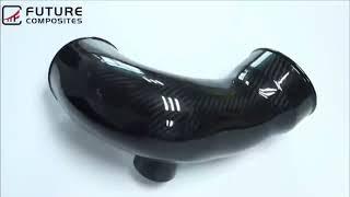 3k wet finish carbon fiber intake tube china factory