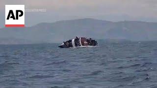 Video shows moment boat sinks in eastern Congo killing at least 78