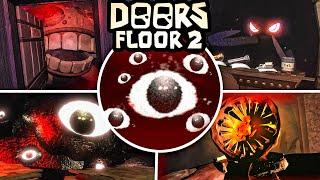 ALL JUMPSCARES in FLOOR 2 & Scary Moments - DOORS Floor 2 Update The Mines Boss Fights