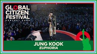 Singer Jung Kook Performs BTS Song ‘Euphoria’  Global Citizen Festival 2023