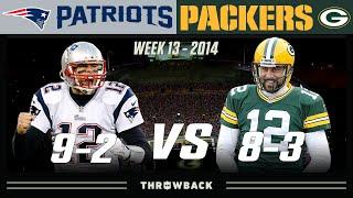 Brady & Rodgers Meeting While Both Teams Peak Patriots vs. Packers 2014 Week 13