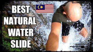  Best Natural Water Slide in Malaysia - Sungai Sendat Waterfalls