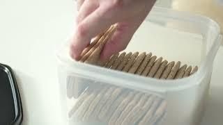 Kitchen Organization for dry foods - the perfect Tupperware product.