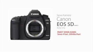 HARGA SEWA RENTAL KAMERA DSLR CANON EOS 5D mark II SURABAYA