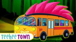 Five Skeletons Wheels On The Bus - Spooky Scary Rhymes By Teehee Town