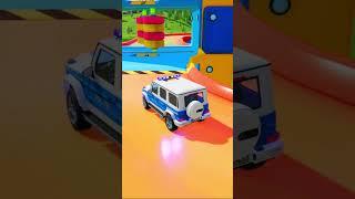 Mercedes G63 Police Car on Hot Wheels Track FS22 Mods #shorts