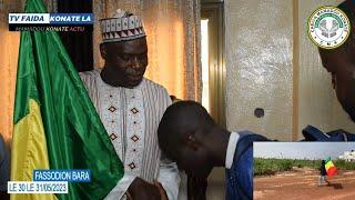 HAMIDOU CHEZ S.CHEICK MAMADOU KONATÉ FASSODIOLA POUR REMERCIEMENT CADEAU DRAPEAU MALI LE 31052023