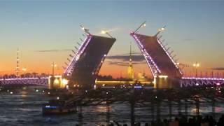 Разводка bridge rising Дворцового моста Санкт-Петербург 2018