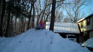 Grace Sledding...