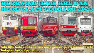 MAKIN RAMAI Aktivitas TERBARU Berbagai Jenis KRL & Kereta Api Dibarat Stasiun Manggarai GAPEKA 2023