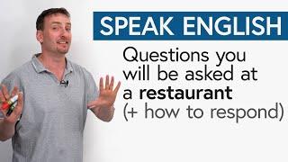 Questions You Might Be Asked at a Restaurant + how to answer