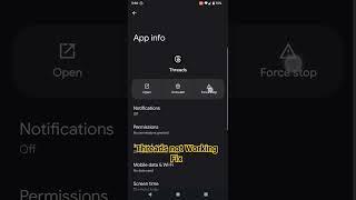 How to fixe Meta Threads not working on Android  working
