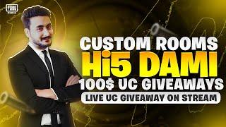 M BACK  10K CASH ROOMS  PUBG MOBILE LIVE ADVANCE CUSTOM ROOMS UC GIVEAWAY - Hi5 DaMi