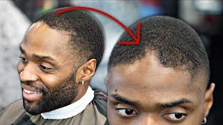 BARBER TUTORIAL FIXING AN IMPOSSIBLE LINE UP *NEW TRAVEL BARBER CASE*