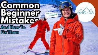 How do I control my turns when skiing?  Common Beginner Mistakes and how to fix them.