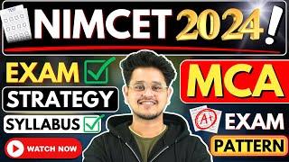 NIMCET 2024 MCA Exam Pattern? NIMCET MCA Exam Preparation Strategy 2024#mca #nimcet #nimcetmca