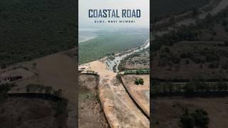 Navi Mumbai Coastal Road  Connecting Atal Setu to D B Patil Airport #droneman #coastalroad #shorts