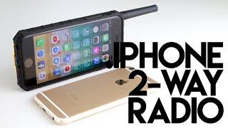 Turn Your iPhone Into A Walkie Talkie - IP01 Power Bank Phone Case & Two Way Radio