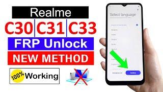 Realme C30C31C33 Google Account Remove️ Latest Update No Need computer - NEW TRICK