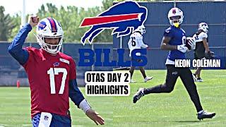 Buffalo Bills OTA’s DAY 2 HIGHLIGHTS Keon Coleman & Josh Allen *FIRST LOOK* as Teammates SCARY GOOD